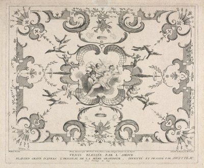 Venus sårad av Amor. av Pierre Alexandre Aveline