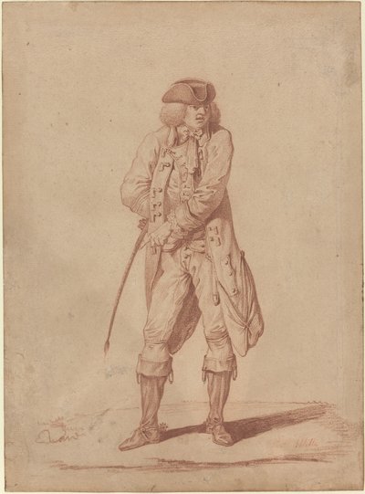 Gentleman med en ridskörd av Pierre Alexandre Wille
