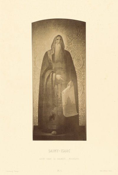 Saint Isaac le Dalmate, mosaik av Pierre Ambrose Richebourg