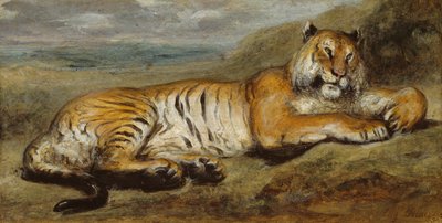 Tiger vila, c. 1830. av Pierre Andrieu