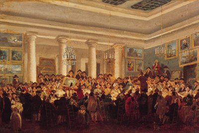 Offentlig försäljning på Hotel Bullion av Pierre Antoine Demachy