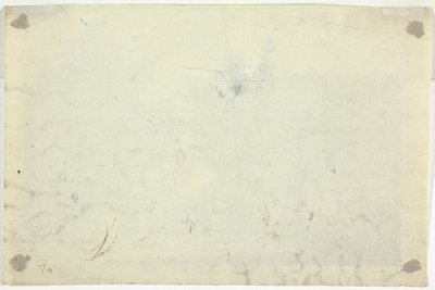 Skiss av trädgård med stege av Pierre Antoine Mongin