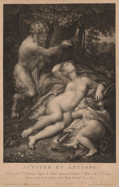 Jupiter och Antiope av Pierre Audouin