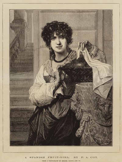 En spansk frukt-tjej av Pierre Auguste Cot