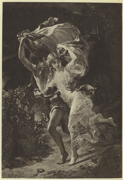 Stormen av Pierre Auguste Cot (fotogravyr) av Pierre Auguste Cot