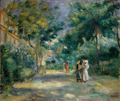 En trädgård i Montmartre, 1890-1899 av Pierre Auguste Renoir