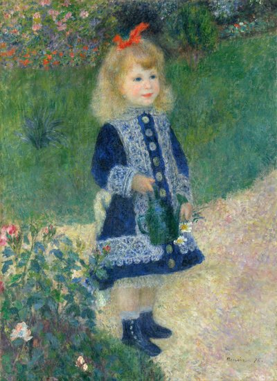 Ein Mädchen mit einer Gießkanne von Pierre-Auguste Renoir