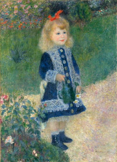 En flicka med en vattenkanna av Pierre Auguste Renoir