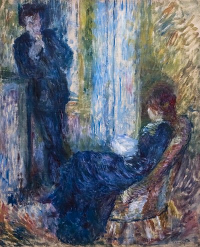 Vid den öppna spisen av Pierre Auguste Renoir