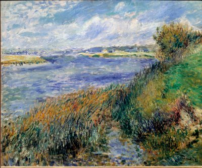 Banker av Seine i Champrosay av Pierre Auguste Renoir