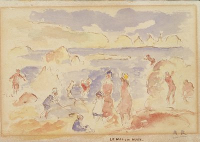 Strandscen, 1883. av Pierre Auguste Renoir