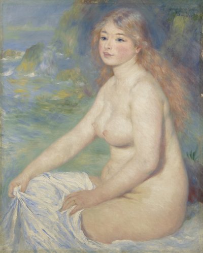 Blond badare, 1881 av Pierre Auguste Renoir