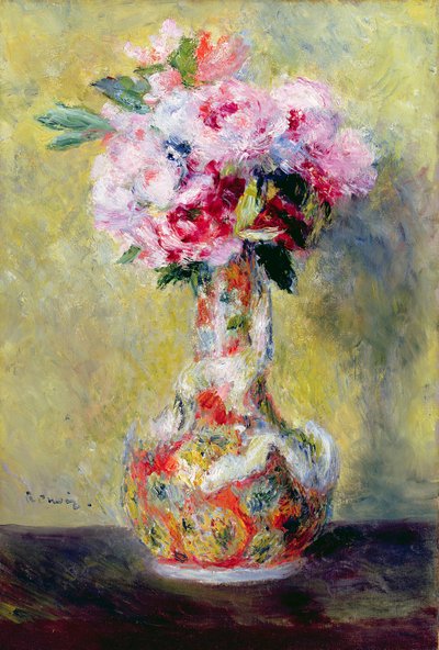 Bukett i en vas av Pierre Auguste Renoir