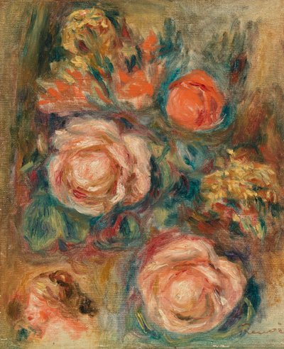 Bukett av rosor (Bouquet de roses) av Pierre-Auguste Renoir