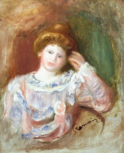 Byst av en kvinna, ca 1907 av Pierre Auguste Renoir