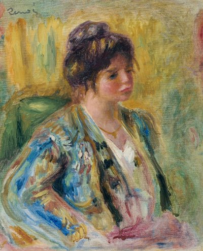 Byst av en kvinna i orientalisk kostym, ca. 1895 av Pierre Auguste Renoir