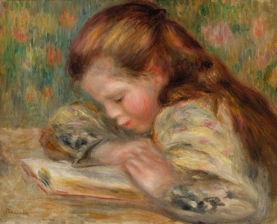 Barnläsning av Pierre-Auguste Renoir