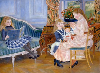 Barneftermiddag i Wargemont, 1884 av Pierre Auguste Renoir