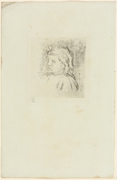 Claude Renoir vände tre fjärdedelar till vänster av Pierre-Auguste Renoir