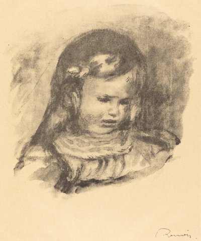 Claude Renoir, sänkt huvud Claude Renoir, sänkt huvud, 1904. av Pierre Auguste Renoir