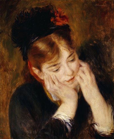 Kontemplation, 1877 av Pierre Auguste Renoir