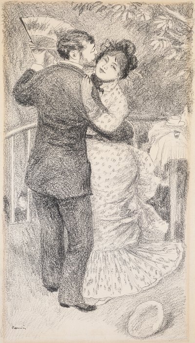 Landsbygdsdans, 1883 av Pierre Auguste Renoir