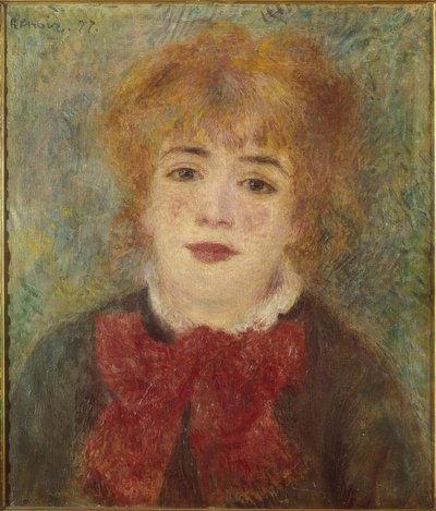 Porträtt av en dam av Pierre Auguste Renoir