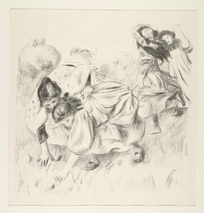 Leker barn? bollen (barn som spelar boll) av Pierre Auguste Renoir