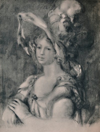 Halvlångt porträtt av Dieterle, ca 1899, 1946 av Pierre Auguste Renoir