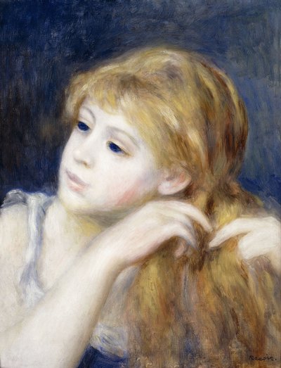 Chef för en ung flicka, 1890 av Pierre-Auguste Renoir
