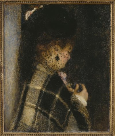 Jeune femme à la voilette von Pierre Auguste Renoir