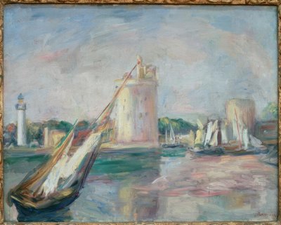 Ingång till hamnen i La Rochelle av Pierre-Auguste Renoir