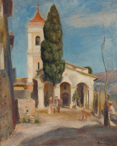 Vår Fru av skyddets kapell i Haut-de-Cagnes, 1905 av Pierre Auguste Renoir