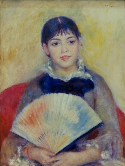 Kvinnan med fläkten av Pierre Auguste Renoir