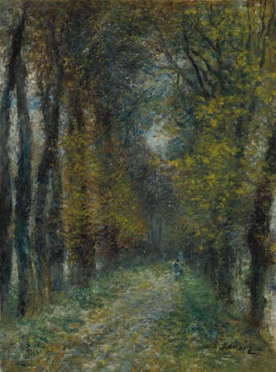 Täckt gångväg, 1872 av Pierre Auguste Renoir