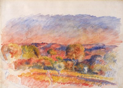 Landskap, 1889. av Pierre-Auguste Renoir