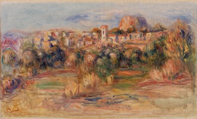 Landskap, La Gaude (Landskap, La Gaude) av Pierre-Auguste Renoir
