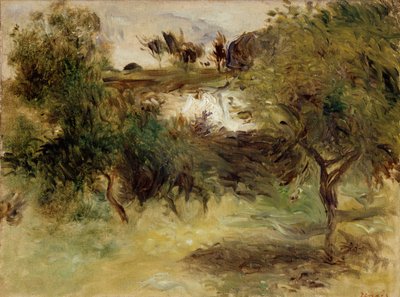 Landskap med träd, sent 1800-tal av Pierre-Auguste Renoir
