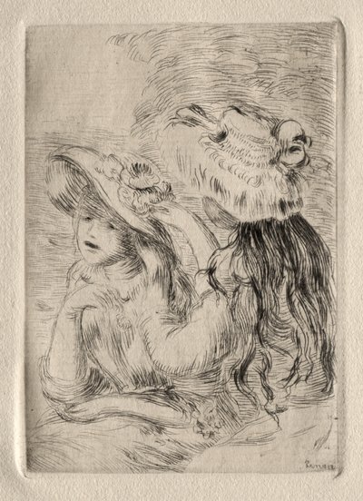Le Chapeau epinglé (etsning) av Pierre Auguste Renoir