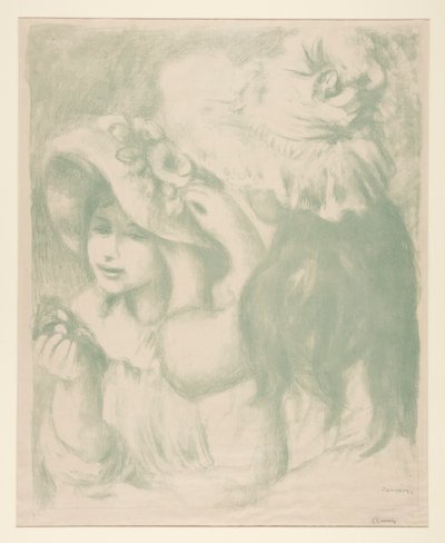 Le Chapeau ?pingl? (The Pinned Hat) av Pierre Auguste Renoir