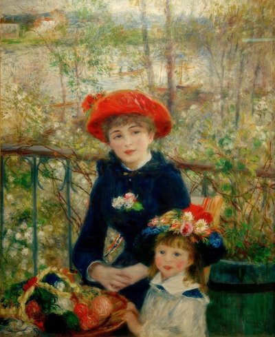 De två systrarna (på terrassen) av Pierre Auguste Renoir