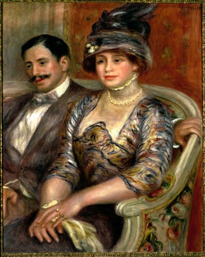 Monsieur et Madame Bernheim de Villers - Porträt von Gaston Bernheim de Villers von Pierre Auguste Renoir