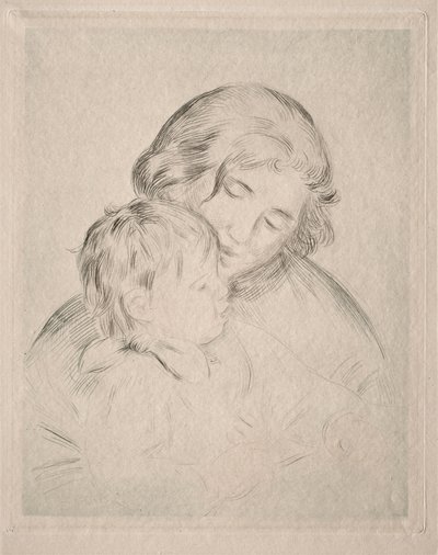 Mamma och barn av Pierre Auguste Renoir
