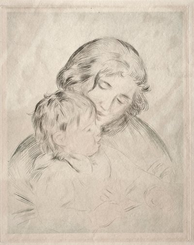 Mor och barn, 1896. av Pierre Auguste Renoir
