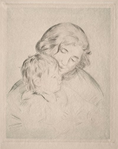 Mamma och barn. av Pierre Auguste Renoir
