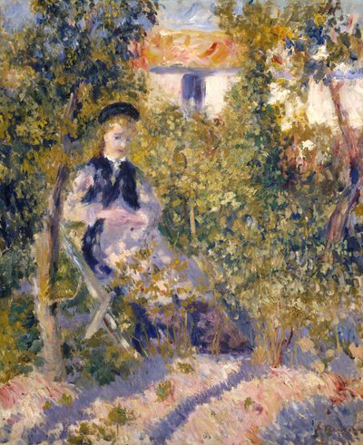 Nini i trädgården Nini Lopez, 1876. av Pierre Auguste Renoir