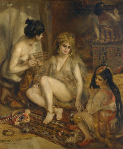 Parisiennes i Algerian Costume Harem, 1872 av Pierre Auguste Renoir