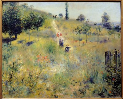 Stig stiger i de höga örterna Målning av Pierre Auguste Renoir (1841-1919) 1875 Sön. 0,6x0,74 m Paris, musee d