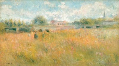 Landskap vid Seine i Rueil av Pierre Auguste Renoir