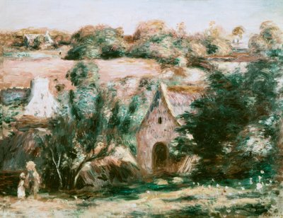 Bretagne landskap av Pierre Auguste Renoir
